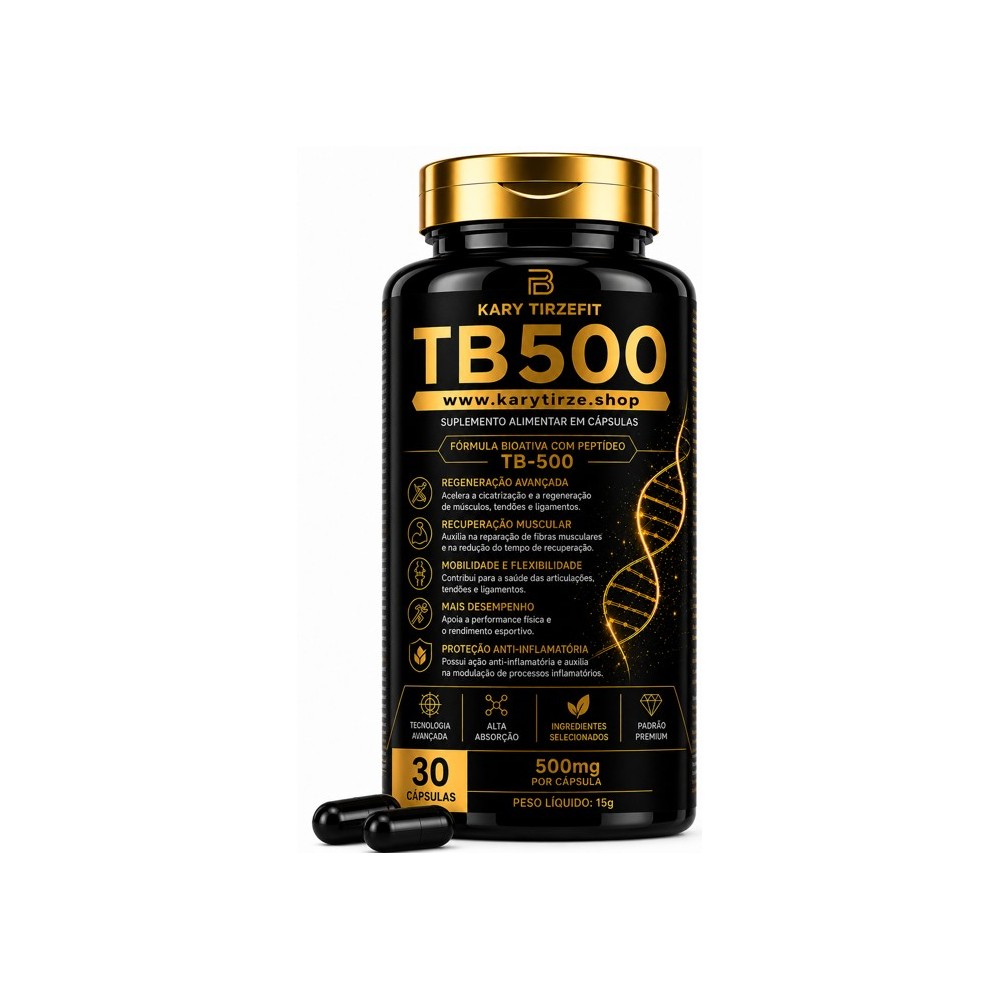 Peptideo TB-500 Thimosyn Beta-4 Recuperação Esportiva Lesões e Reparação 30 Caps Biotech