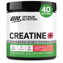 Creatina Premium Pura Monohidratada Aumento e Ganho de Força 360g com Sabor Optimum USA