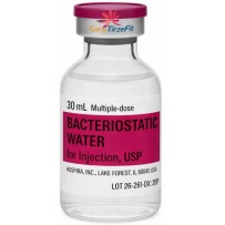Agua Bacteriostatica Hospira PFizer Diluente para Diluição de Peptideos 30ml