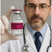 Agua Bacteriostatica Hospira PFizer Diluente para Diluição de Peptideos 30ml