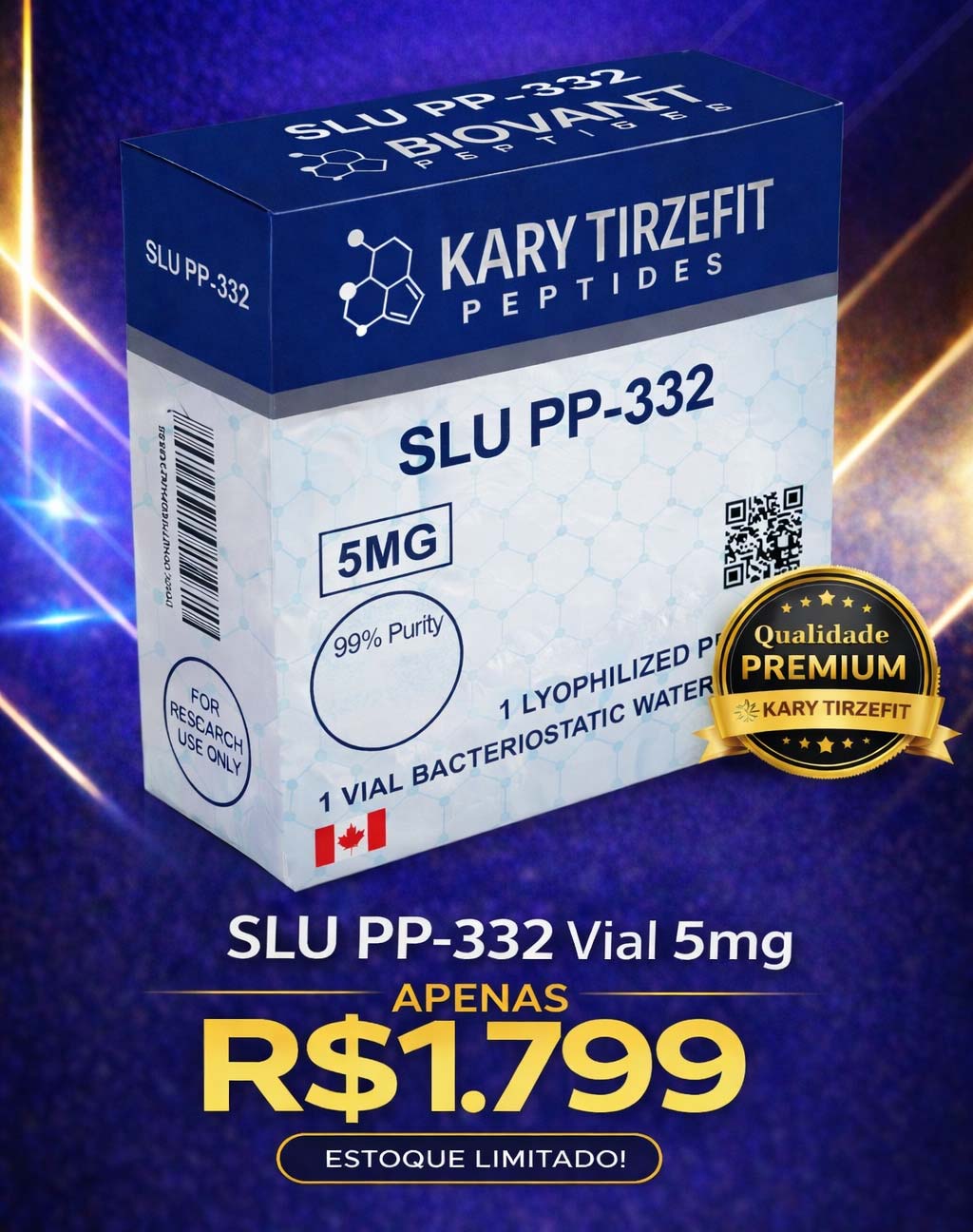 SLU-PP-332 Vial 5mg Queima de Gordura e Emagrecimento BioAvt