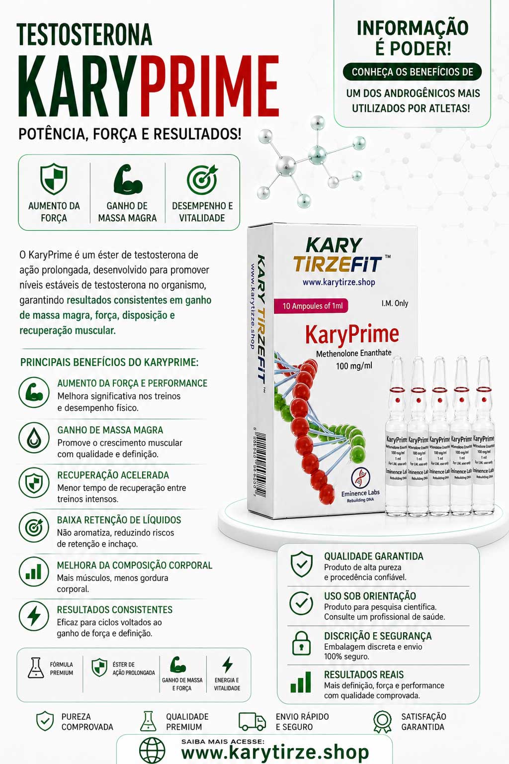 Enantato de Testosterona (Enanthate Testosterone) 250mg 10 Vials 1ml Cooper Susobolic