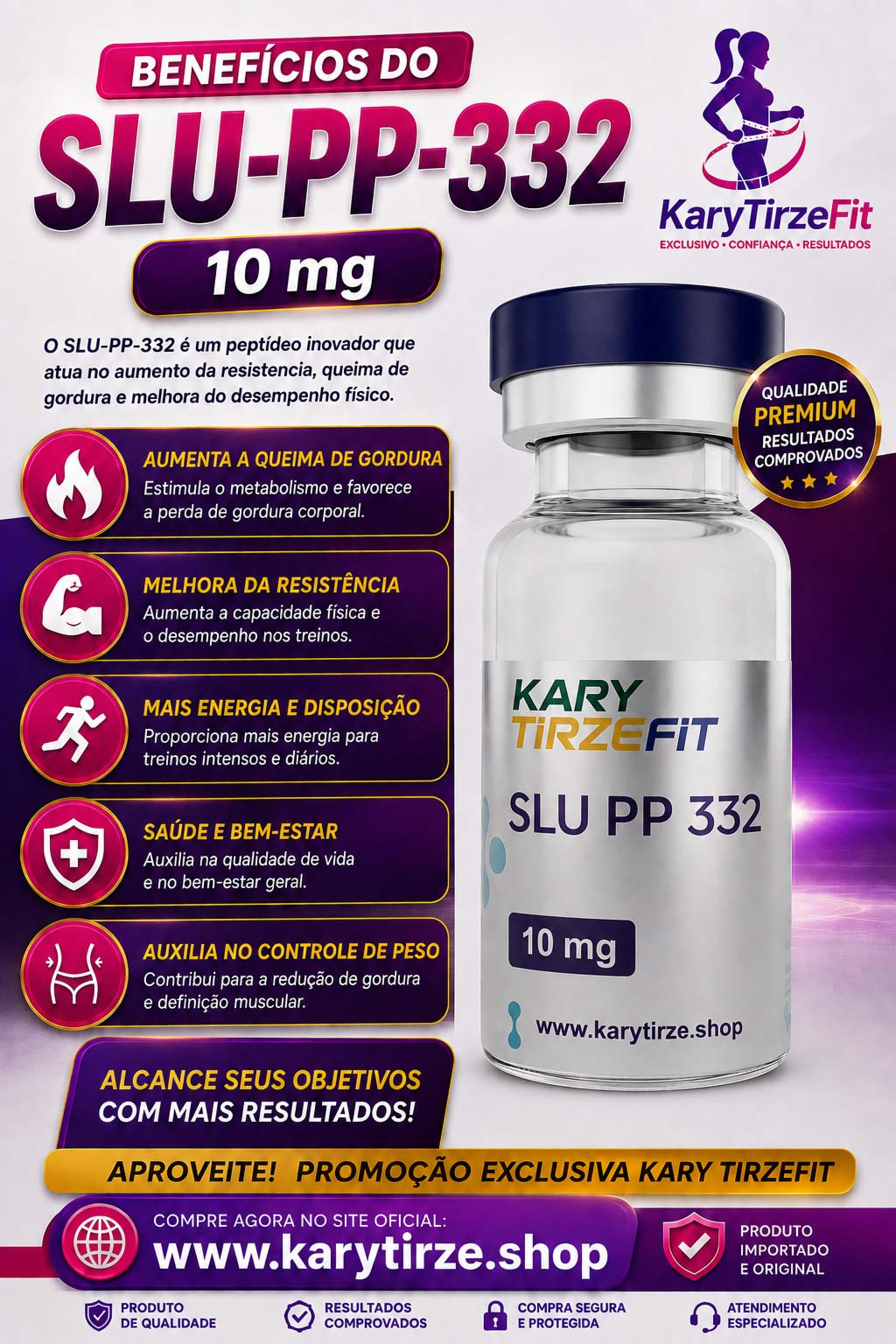 SLU-PP-332 Vial 10mg Queima de Gordura e Emagrecimento TheraGen
