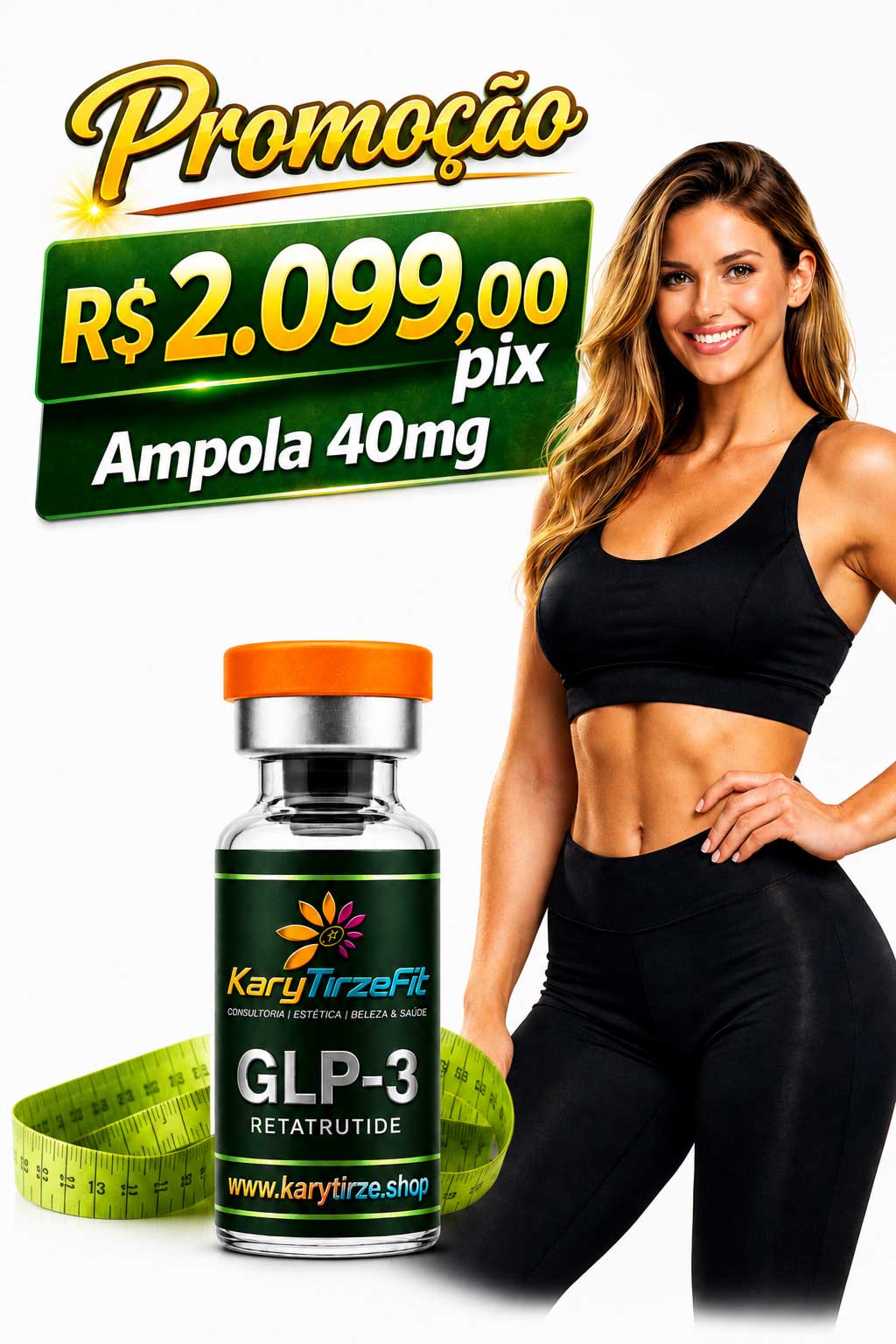 Retatrutide Solucao Injetavel (Importada Retatrutida) GLP 3 ZPT Ampola