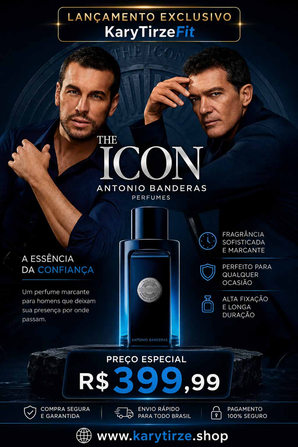 Perfume Colonia Original Antonio Banderas Splay 100ml tHE ICON