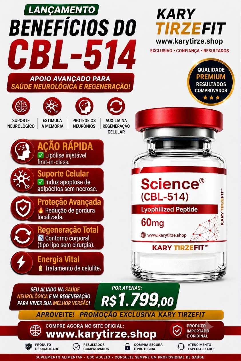 Peptideo CBL-514 para Gordura Localizada Lipo sem Cortes Lipolise 60mg Peptide Science