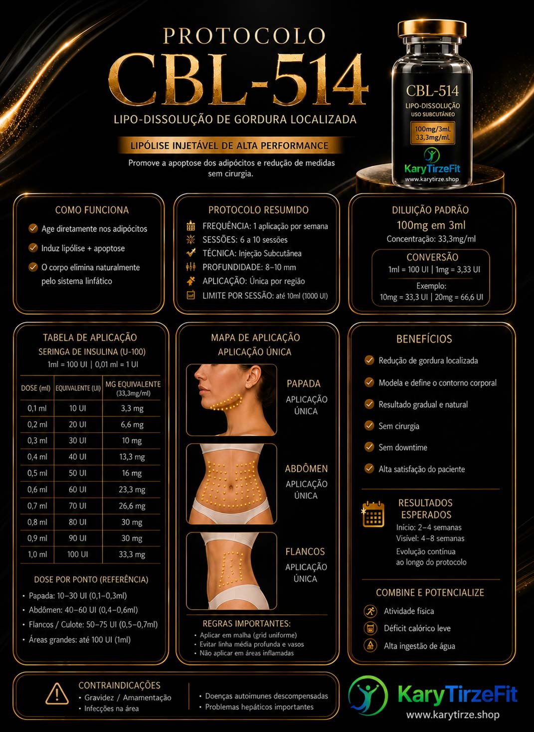 Peptideo CBL-514 para Gordura Localizada Lipo sem Cortes Lipolise 60mg Science